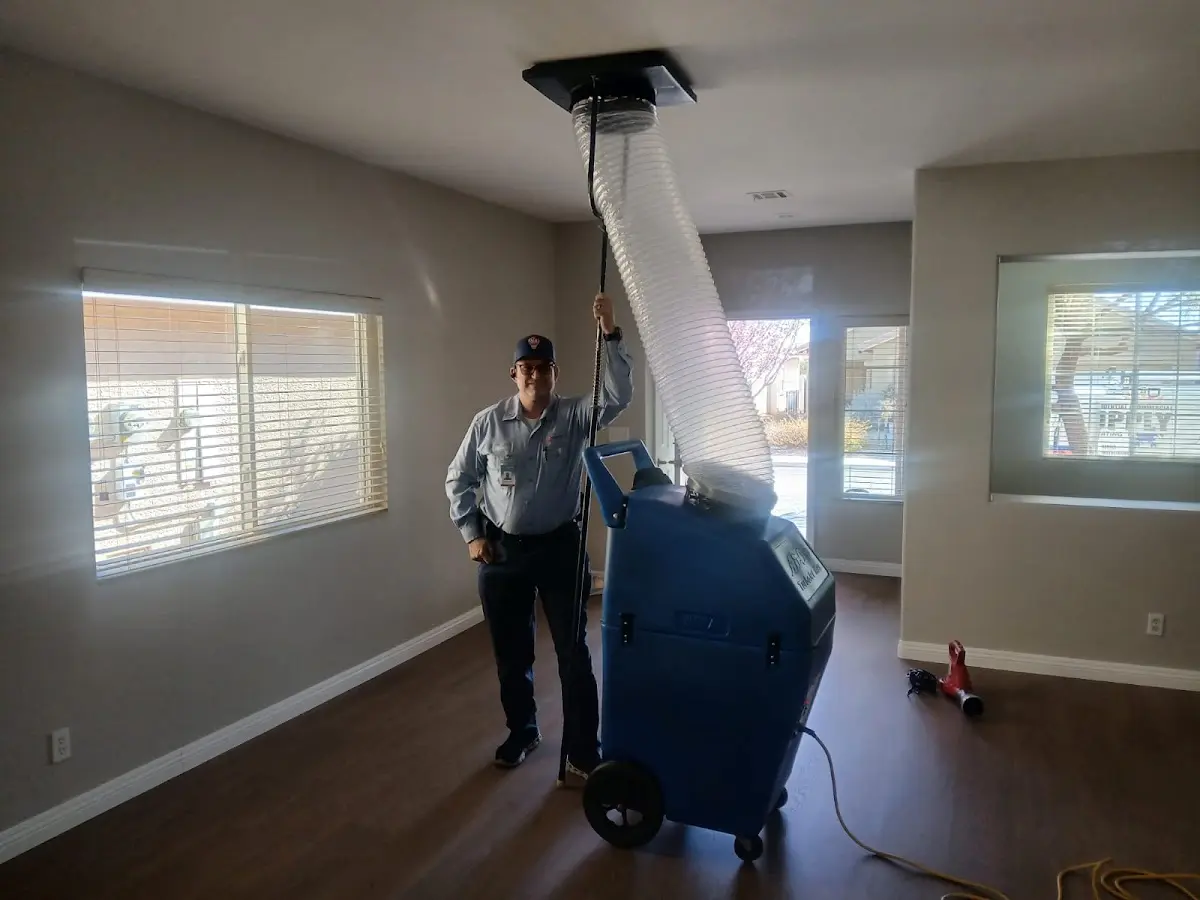 Professional Dryer Vent Cleaning work inside a Jamestown home